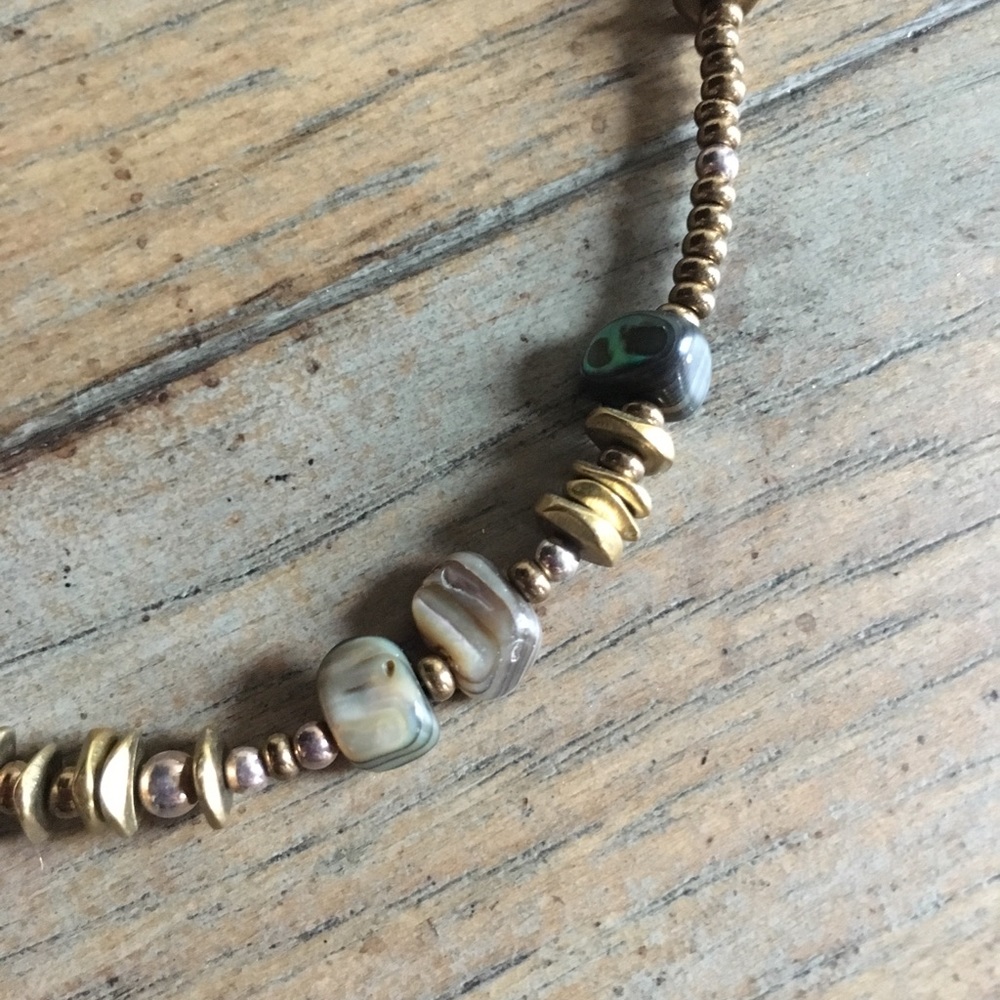 Retired Silpada Bronze Seed Bead Necklace